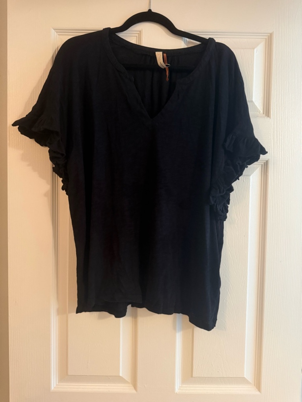 Anthropologie Pilcro Ruffle Sleeve Shirt